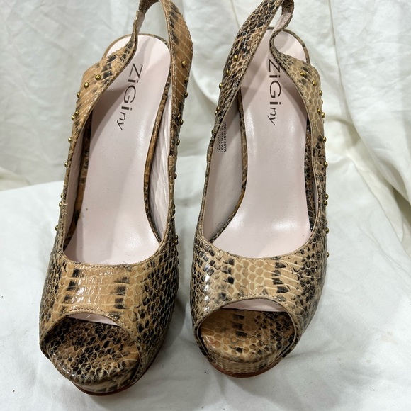 Zi Giny Animal Print Platform Amazingly Stunning And Sexy. WOW Beautiful! Size 9 - Picture 15 of 16